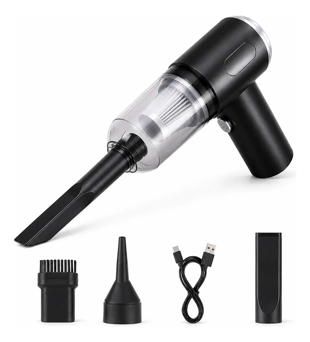 Aspiradora Portátil 3 en 1 de 120W – Aspira, Sopla y Limpia Auto y Hogar
